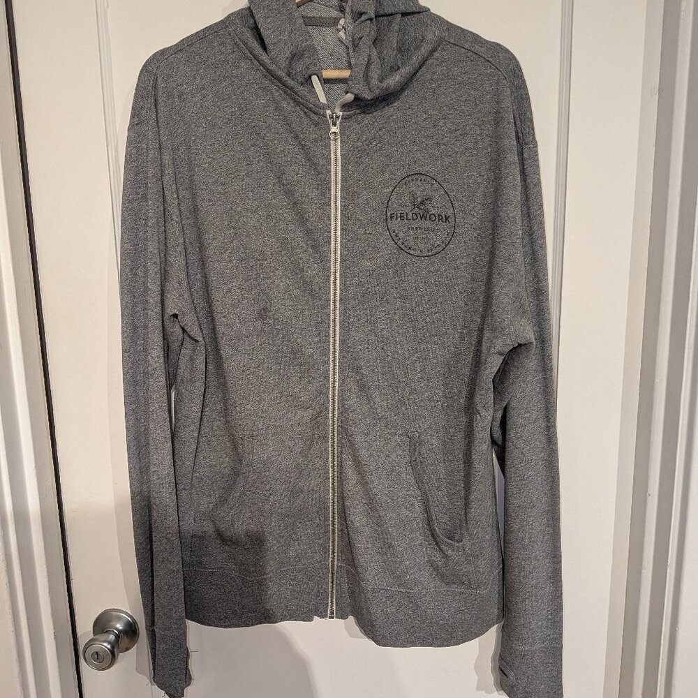 Fieldwork Beer Hoodie. Thrashed, Grunge, Indie Sleeze, Lumbercore, Brewery Sz Lg